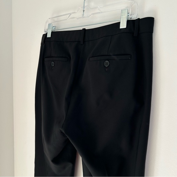THEORY Wool Blend Straight Leg Trouser Black Size 10 - Picture 8 of 15